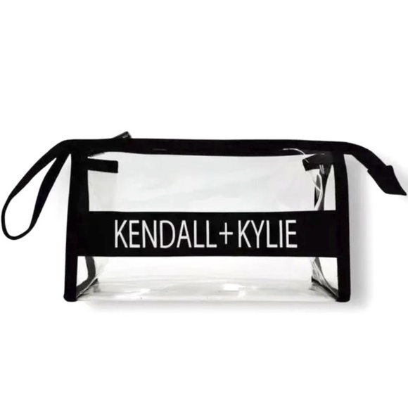 Kendall & Kylie Transparent Cosmetic Case Wristlet - Picture 1 of 3